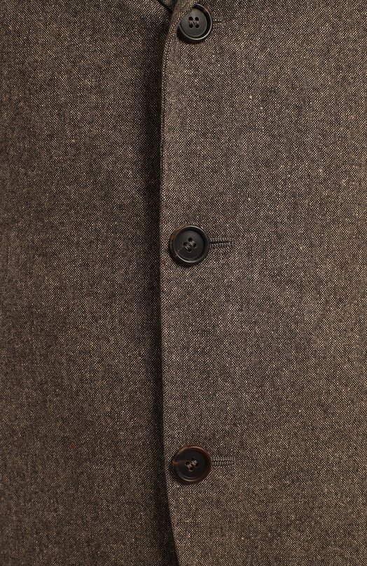 Пиджак из шерсти и шелка | Brunello Cucinelli | Бежевый - 3