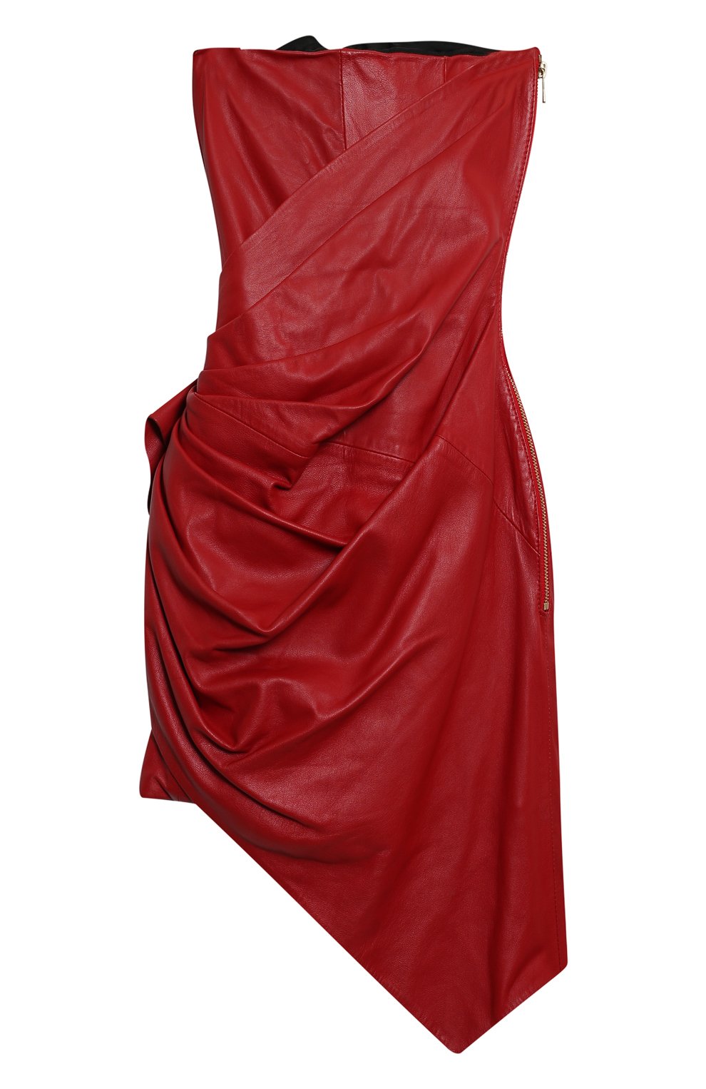 Кожаное платье | Alexandre Vauthier | Красный - 2
