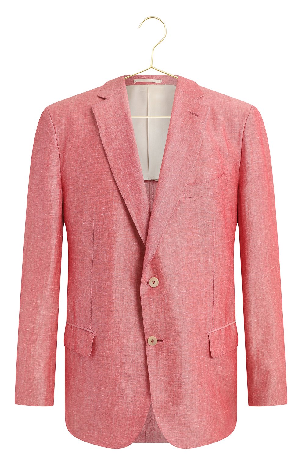 Пиджак изо льна и шерсти | Zilli | Розовый - 1