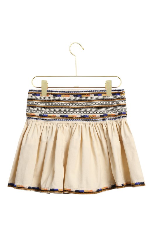Хлопковая юбка | Isabel Marant | Бежевый - 2