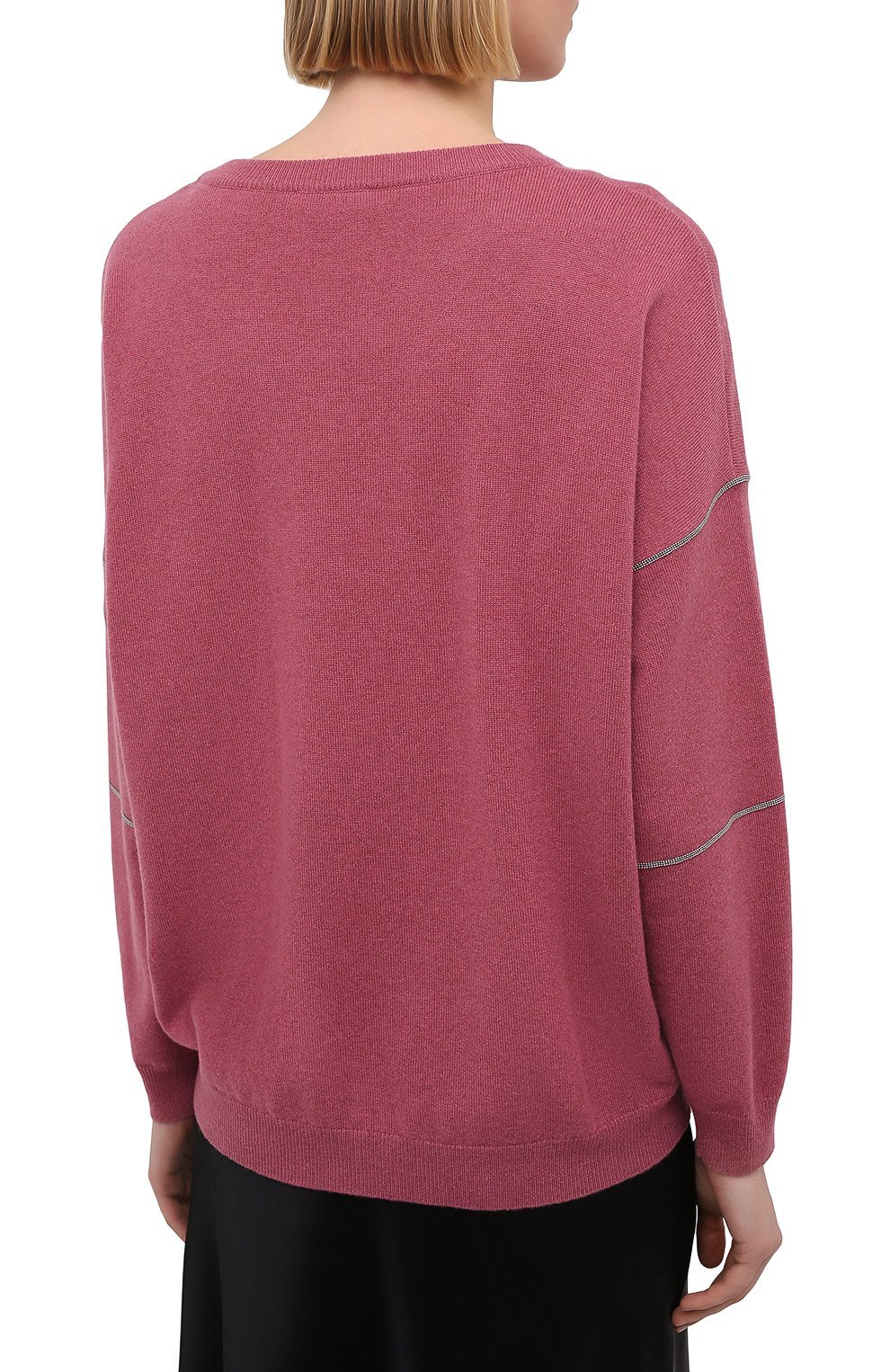Пуловер из шерсти и кашемира | Brunello Cucinelli | Розовый - 6
