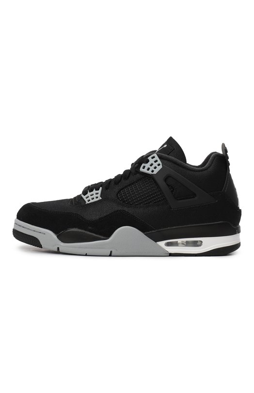 Кроссовки Air Jordan 4 Retro SE Black Canvas | Nike | Чёрный - 4