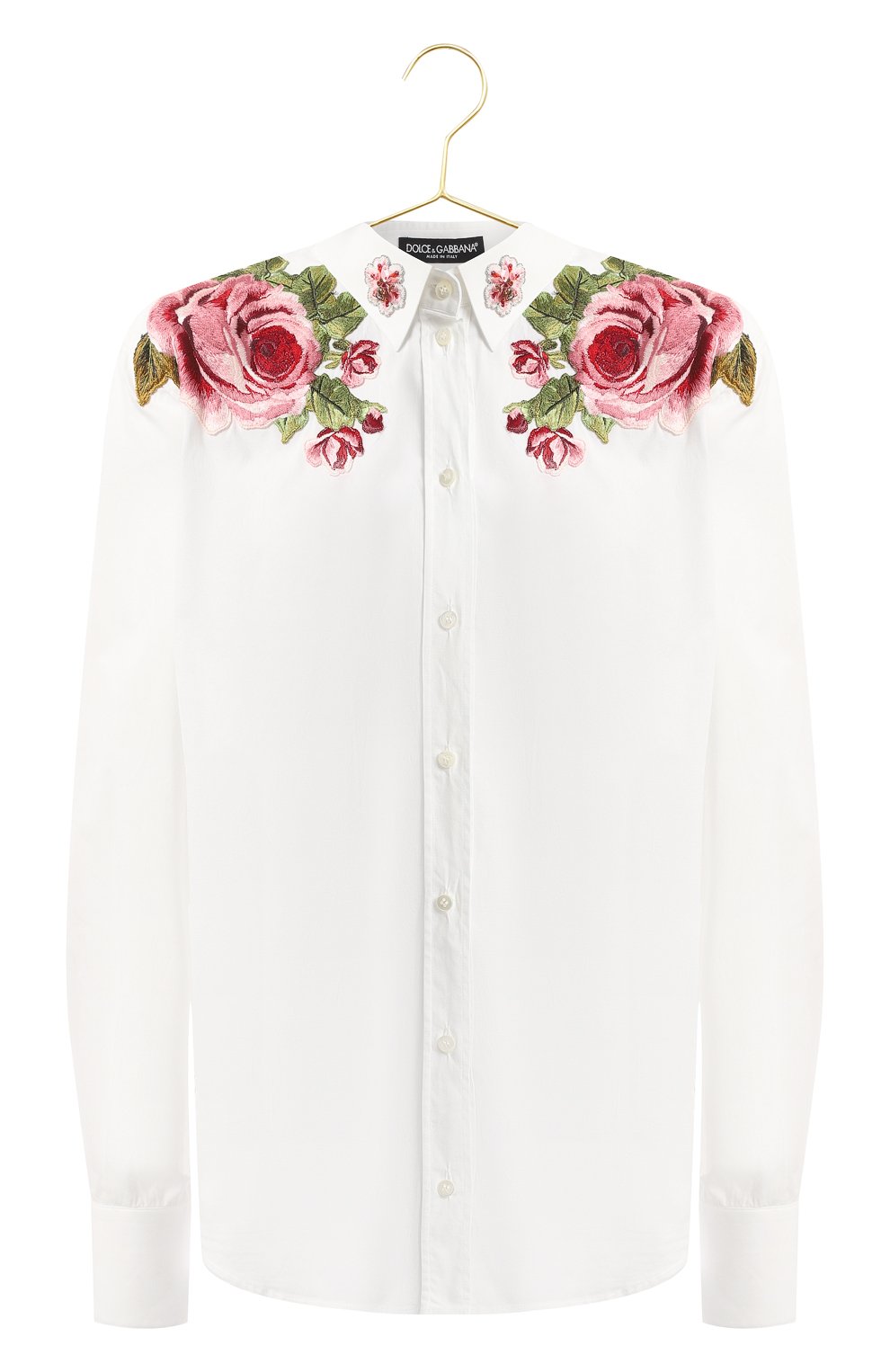 Хлопковая рубашка | Dolce & Gabbana | Белый - 1