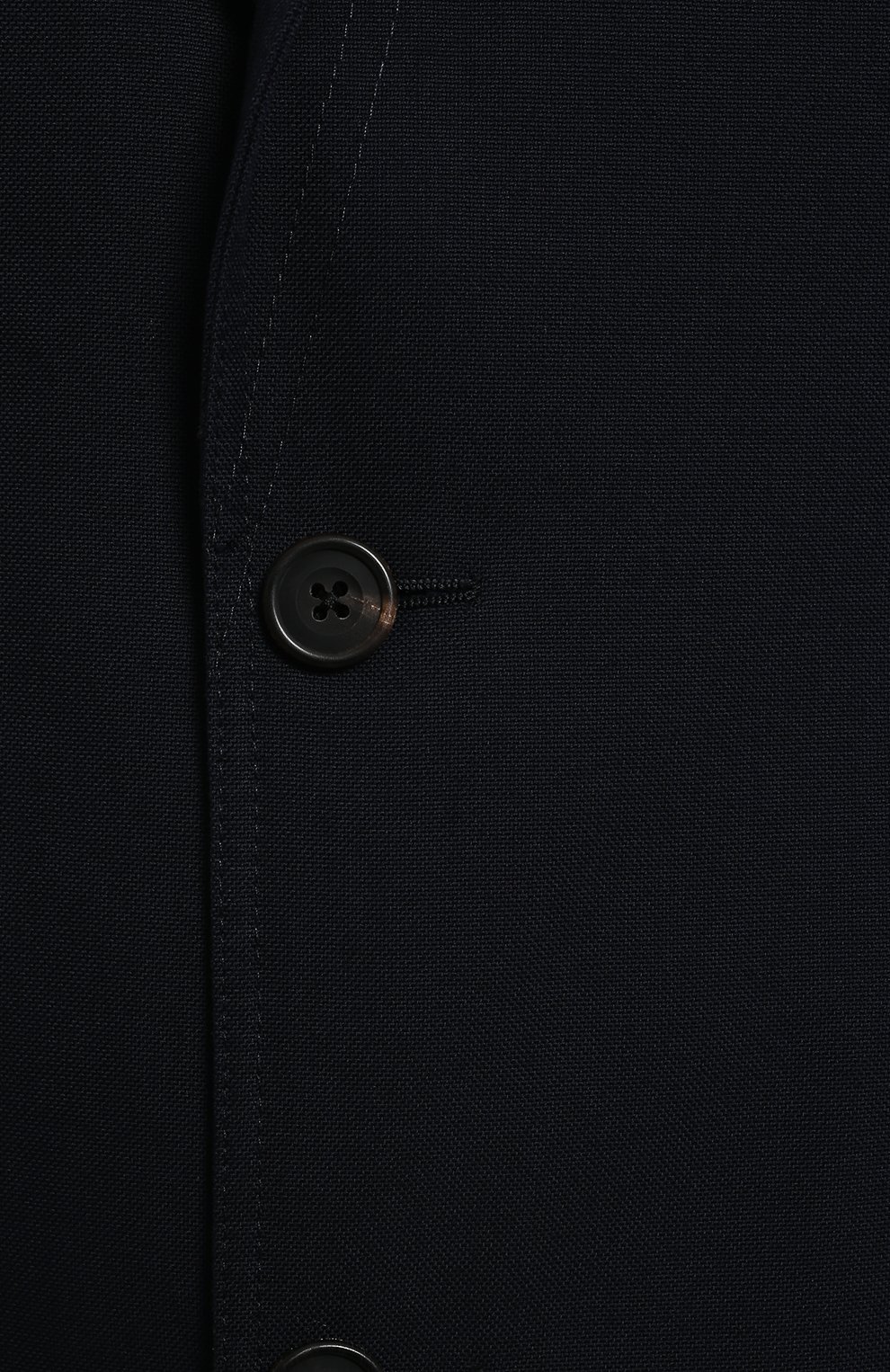 Хлопковый пиджак | Alexander McQueen | Синий - 3
