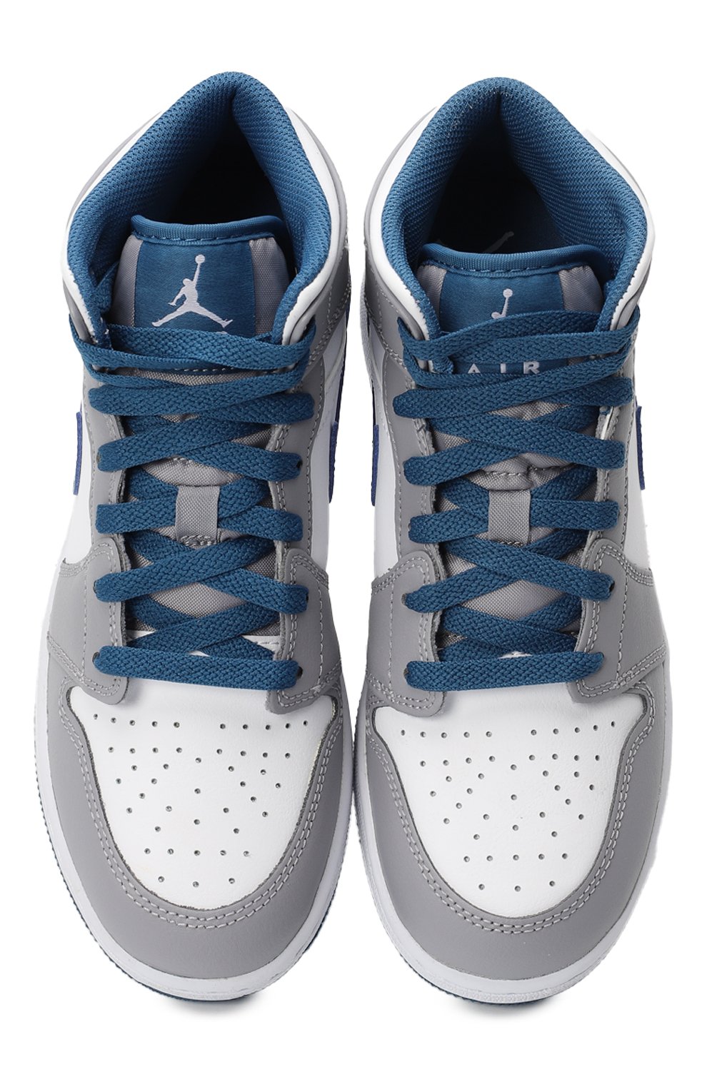 Кеды Jordan 1 Mid True Blue Cement | Nike | Серый - 2