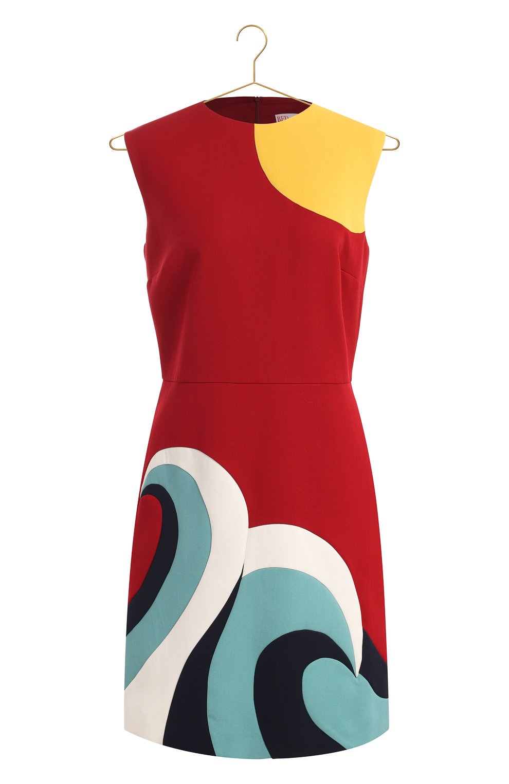 Платье из хлопка и вискозы | RED Valentino | Красный - 1