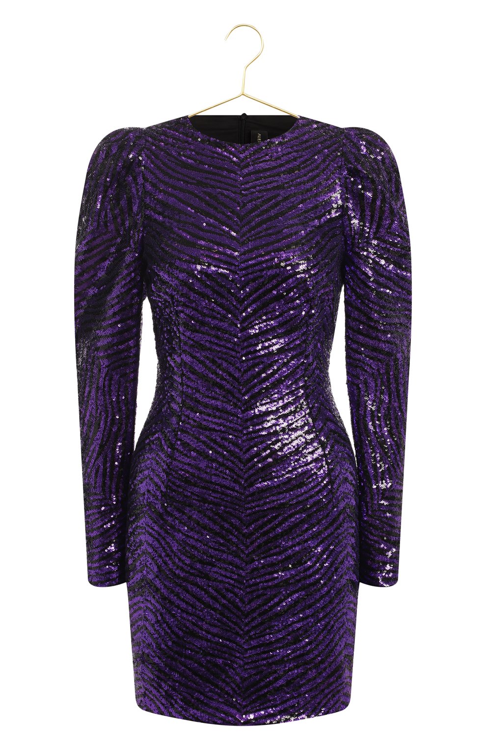 Платье с отделкой пайетками | Alexandre Vauthier | Фиолетовый - 1