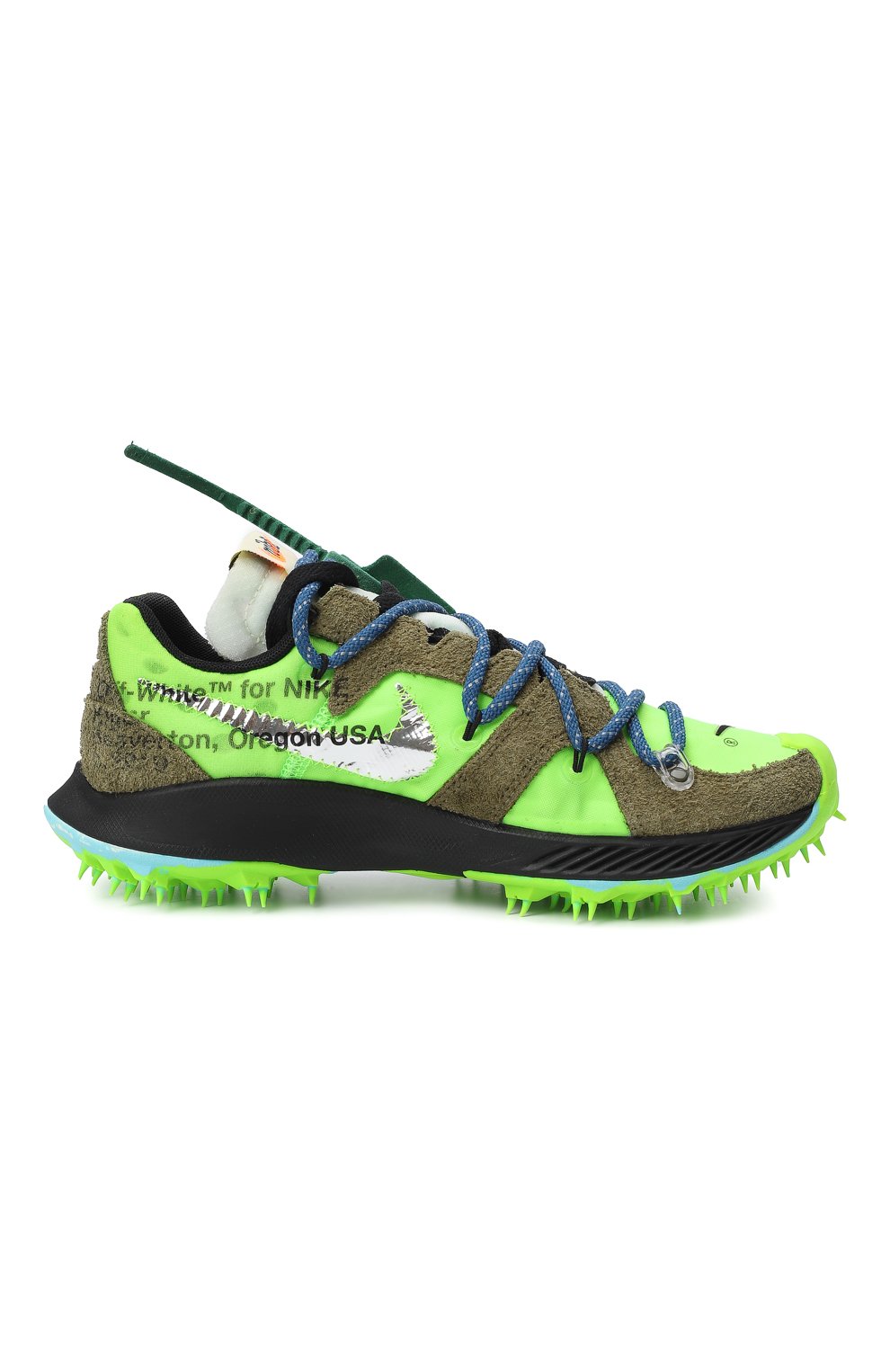 Кроссовки Off-White x Nike Zoom Terra Kiger 5 Electric Green | Nike | Зелёный - 5