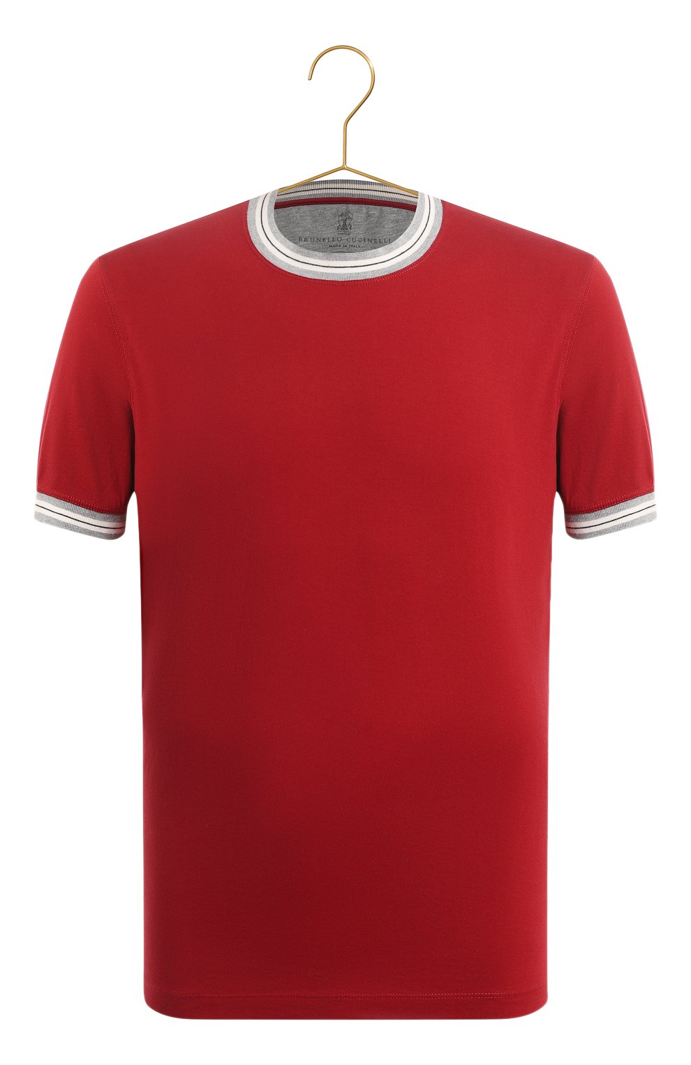 Хлопковая футболка | Brunello Cucinelli | Красный - 1