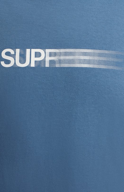 Хлопковая футболка | Supreme | Синий - 3