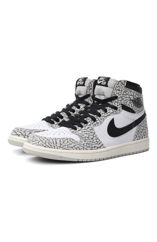 Кеды Jordan 1 Retro High OG «White Cement» | Nike | Серый - 1