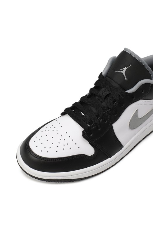 Кеды Air Jordan 1 Low Black White Grey | Nike | Чёрно-белый - 8