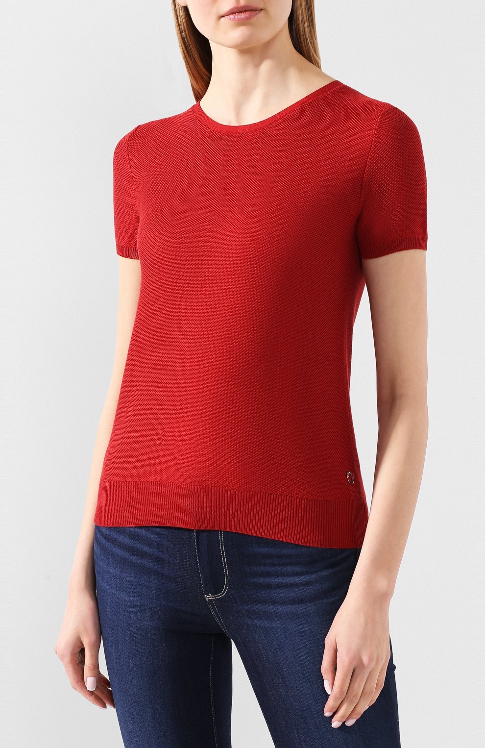 Пуловер из шелка и хлопка | Loro Piana | Красный - 5