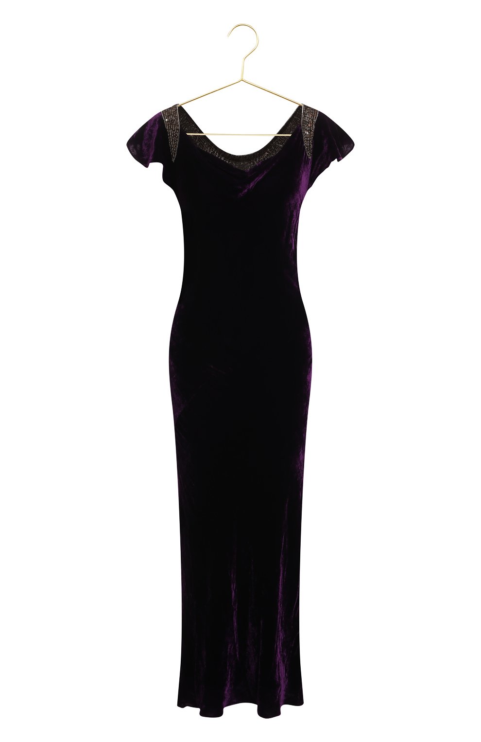 Платье из вискозы и шелка | Ralph Lauren | Фиолетовый - 1