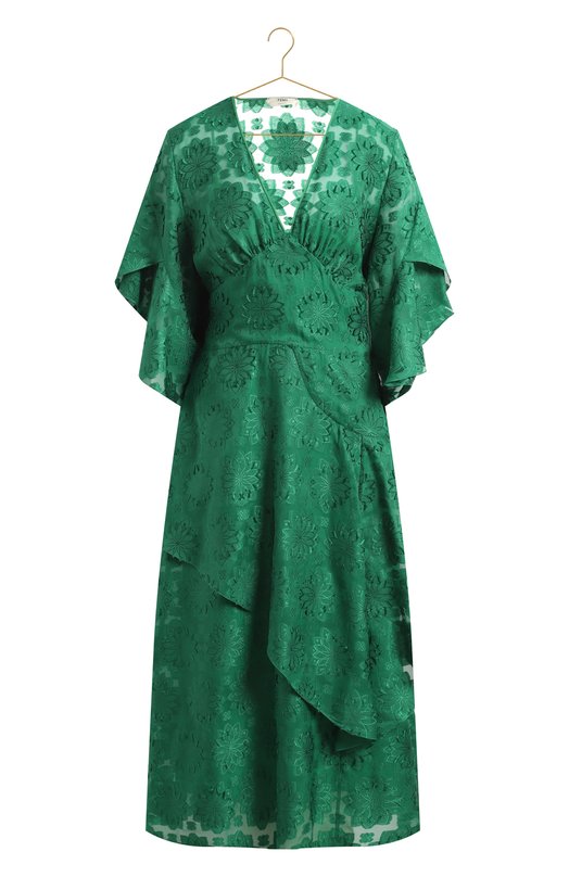 Шелковое платье | Fendi | Зелёный - 1
