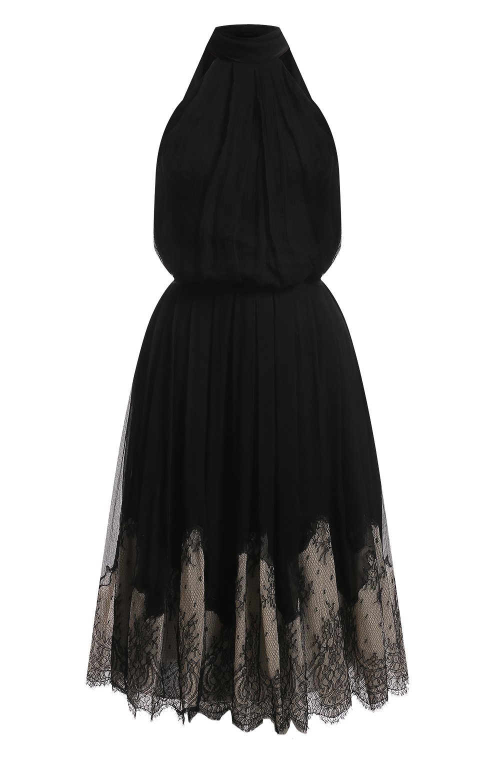 Шелковое платье | Alexander McQueen | Чёрный - 1