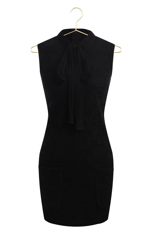 Платье из шерсти и вискозы | Dolce & Gabbana | Чёрный - 1