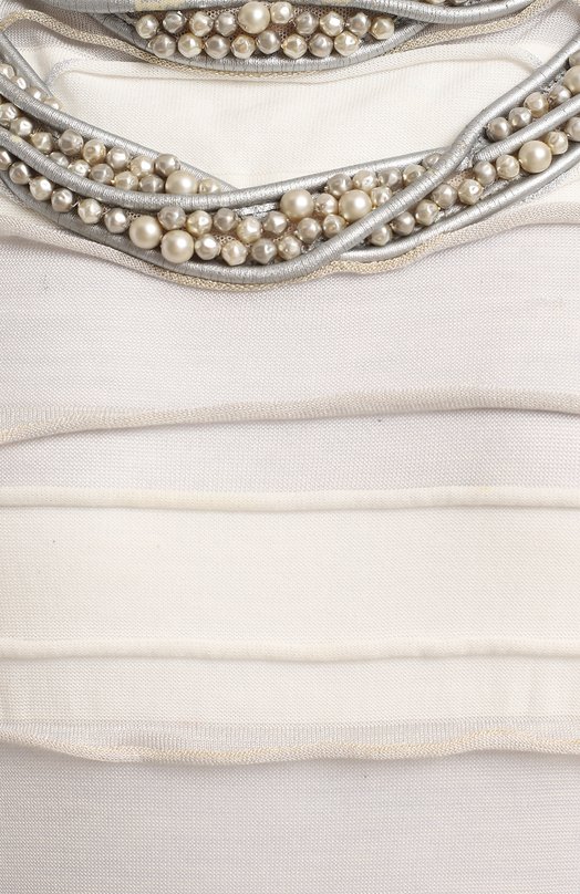 Платье из хлопка и шелка | Chanel | Серый - 3